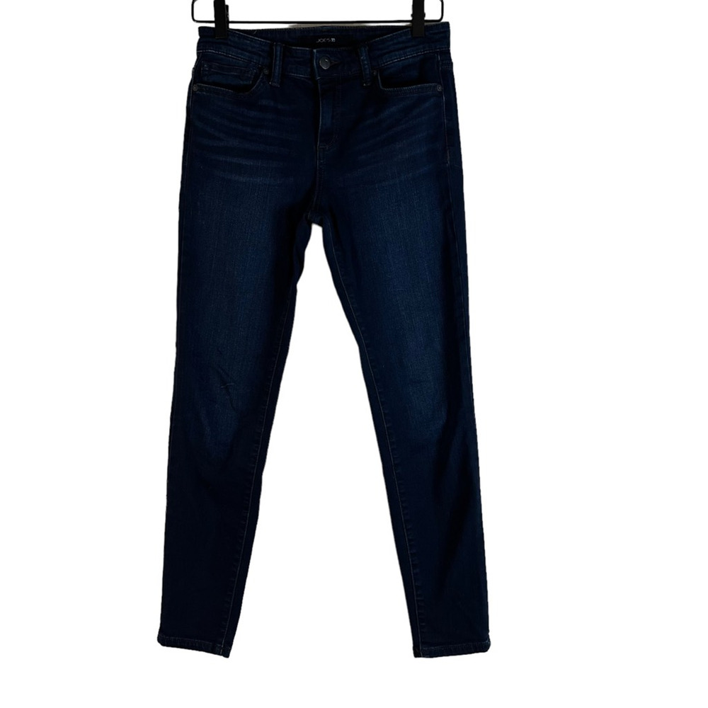 Joes Jeans Womens Skinny Blue Whiskered Dark Wash Mid Rise Pockets Denim 27